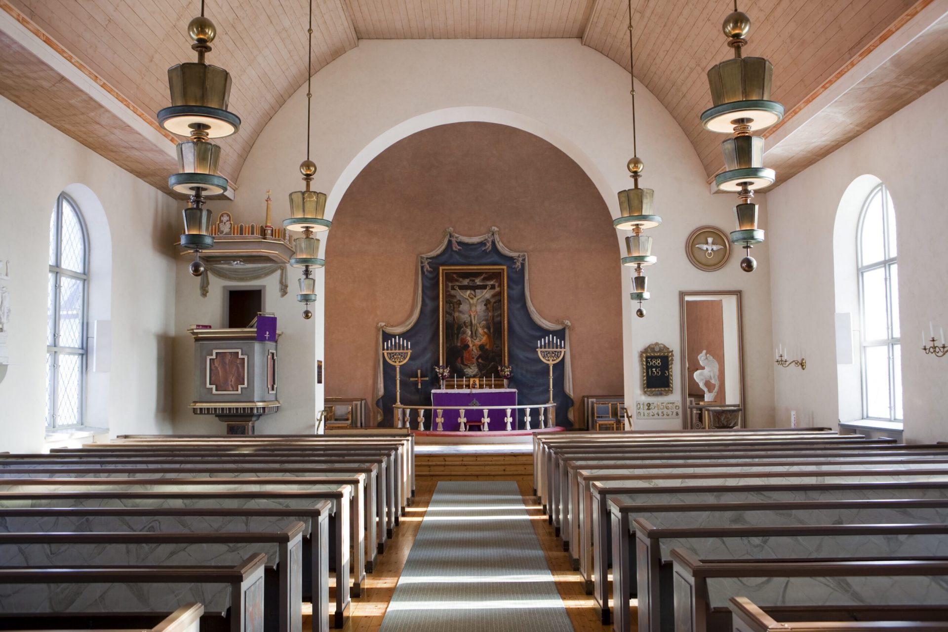 Interiörbild från Dorotea kyrka